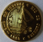 Medalha em ouro , Rio de Janeiro 1565/1965 peso 3,2 gr -Diametro 23 mm