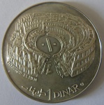 Moeda de Prata Estrangeira ,Tunisia 1 Dinar 1969 -