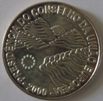Moeda de prata ,Portugal 1000 Escudos 2000 -