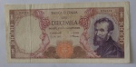 Cedula Estrangeira italia 10000 Lire 1968-