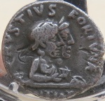 Denário de prata do 1º Caesar romano - Augustus - ( 19-18 B.C)- Raro denário de prata do Caesar Roma