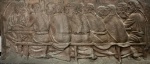 Vasco Prado, " A Última Ceia", grande relevo em bronze  -med. 46x105cm