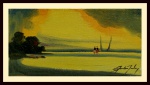 Sansâo Pereira - quadro óleo sobre tela 20x40cm com moldura