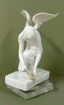Genezio Gomes -  mármore com resina  10x23cm da serie eris e psiquê