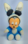 Antigo boneco de pelúcia - Mickey Coelhinho - Disney Baby - Multibrink - Rostinho de vinil, corpinho com enchimento - Conforme fotos -  Medida: 25 cm de altura.