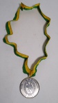 Linda Medalha representando Clube Brasileiro do SETTER - Canil de Chatillon Brazil - Considerado melhor canil da raça Setter Irlandês - Metal - FAB: Faude Gippingen - Medida: 6 cm de diâmetro.