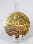 Linda e rara Medalha - Prémio à Qualidade - INTERMASTER - Rio de Janeiro - Metal dourado - Medida: 50 mm de diâmetro.