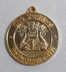 Antiga Medalha Comemorativa  - 40 anos  - CLUB MUNICIPAL - Rio de Janeiro . 1932-1972 - Metal Dourado - Medida: 36 mm de diâmetro.