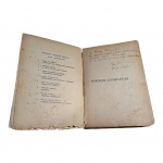 LIVRO - Manuel Bandeira, Poesias Completas, autografado, 1945, com marcas do tempo.