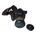 Câmera fotográfica digital Sony cx200 DSLR-A200 com bateria no case original, 