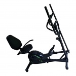Bicicleta ergométrica Dream Fitness  Concept  550 vertical na cor preta,, acompanha capa protetora, Com.1255, Larg.55, Alt. 142 cm.