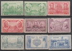 selos- lote contendo 9 selos americanos