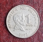 moeda de 1 piso republica das filipinas