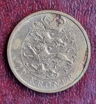 linda moeda de 10 kroner  2007, contendo o busto da rainha margaret  rainha deposta  em 2024 por problemas de saude