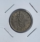 moeda inglesa one shilling 1964