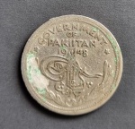 moeda de quarter ruppia 1948