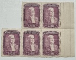 lote de selos homenagenado Joaquim Nabuco 1849 a 1949