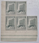 lote de selos exposição filatelica 1953