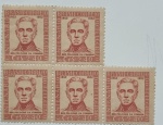 lote de selos contendo a imagem do General Polidoro da Fonseca