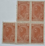 lote de selos tiradentes 1948