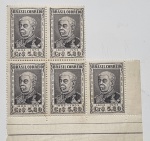 lote de selos contendo o centenario de duque de caxias  1853  1953