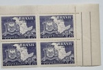 lote de selos 100 anos da fundação da cidade de jau