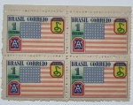 lote de  selos  homenagem aos praças brasileiros   um cruzeiro