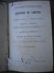 206 - Livros Raros - 1ª Edição - FRONTEIRAS INTERESTADUAIS - QUESTÃO DE LIMITES entre ESPÍRITO SANTO