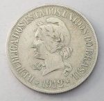 Moeda de prata Brasil, 500 réis 1912