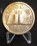 Brasil 1935 moeda de 1000 Réis José de Anchieta módulo maior