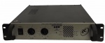 Amplificador profissional HIGH SYSTEM STEREO modelo 600 4, funcionamento desconhecido. Mede 10cm altura x largura 42cm x comprimento 49cm.