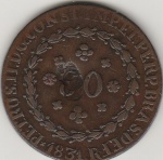 80 REIS DE 1831R, DOM PEDRO II