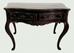 Rara  mesa de encostar Don José em Jacarandá Baiano primeira metade Sec XIX original fino acabamento. Medidas 1.11 m x 60 cm x 81 cm altura