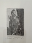 Aldemir Martins, Figura, gravura, 68/100, 24x16cm, assinado pelo artista, com pontos de acidez, sem moldura