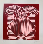 Kleber Ventura, Camiseta Vermelha, gravura 7/35, 50x50cm, sem moldura