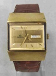 Relógio Catena automatico caixa dourada com pulseira em couro, made in swiss funcionando42707
