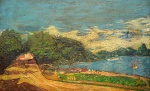 João Batista da Costa, Paisagem com Marinha - óleo sobre tela - med. 50 x 83 cm