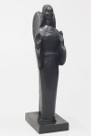 VICTOR BRECHERET. Anjo. Escultura de bronze patinado. 53 cm altura. Assinada e numerada 4130867.