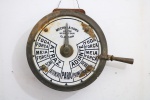 DIVERSOS - Telégrafo- Comando de Velocidade de Navio em bronze, mostrador esmaltado - MECHAN & SONS - Limitad - SCOTSTOUN CLASCOW.