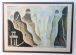 QUADRO - XUL SOLAR - Fiordo - Xul Solar - Datado: 1943  Estilo Surrealismo. Med. 52x71 cm.