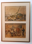 QUADRO - JEAN-BAPTISTE DEBRET - Quadro com 2 litogravuras. Emolduras e envidracadas. Med. 61x44 cm.