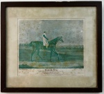 QUADRO - Reprodução cavalgada - Filho da Puta - Envvidraçado e emoldurado. Med. 31x33 cm.