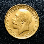 1 Libra esterlina 1917 REINO UNID0 - Ouro (.9167) 7,99 g 22 mm - Jorge V