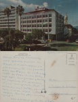 Cartão Postal Florianópolis, SC - Praça Pereira e Oliveira, Editora Paranacart ref K-1425, usado, datado 22/12/1968