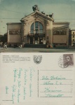 Cartão Postal Pardubice , Rep. Checa - Teatro Vychodoeské , usado, circulado  16/05/1962