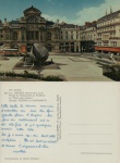 Cartão Postal Angers, França - Place du Raslliement et Yheatre la "Rose des Sables", ref. 491-14, usado