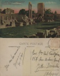 Cartão Postal Arles, França -  Theatre Antique, 1600 expectadores, ref.31 usado, circulado (selo arrancado) 30/01/1930