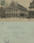 Cartão Postal Lille, Frtança - Le Theatre, ref. 17, usado, circulado 21/05/1904