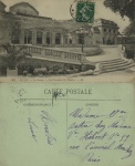 Cartão Postal  Vichy, França - Le Casino -  La Vérande et le Theatre, ref. 307, usado, circulado 19/08/1910