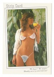 Cartão Postal erótico Strip Card. Nu feminino. Editado na Itália. Muito bem conservado.